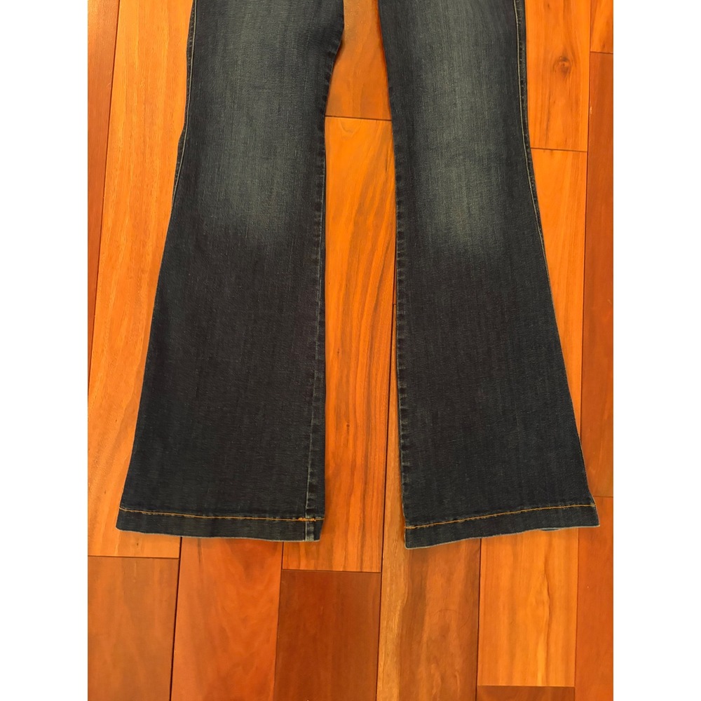 Spanx Flare Jeans Womens Dark Indigo High Rise Pull On Stretch Denim L/G - Picture 6 of 9